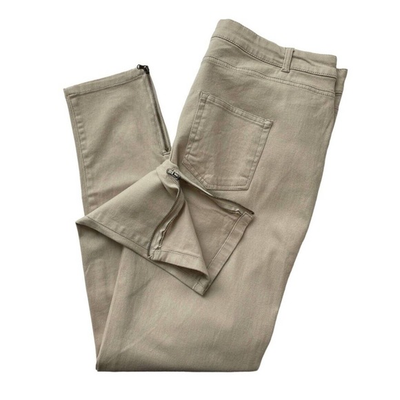 NEW Bongo Juniors Anklebiter Twill Pants Mid Rise Cotton Blend Zip Ankle Stretch - Picture 2 of 13